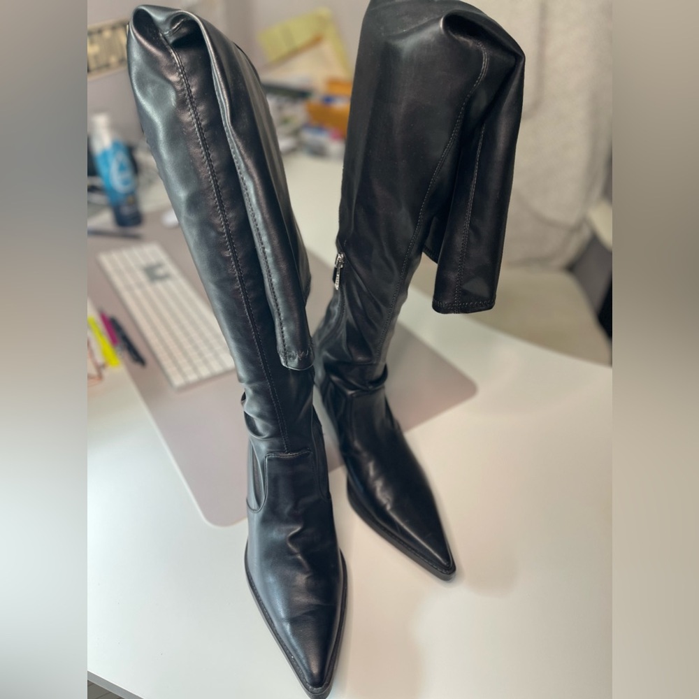 ZARA thigh high boots